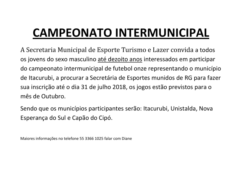 Campeonato Intermunicipal